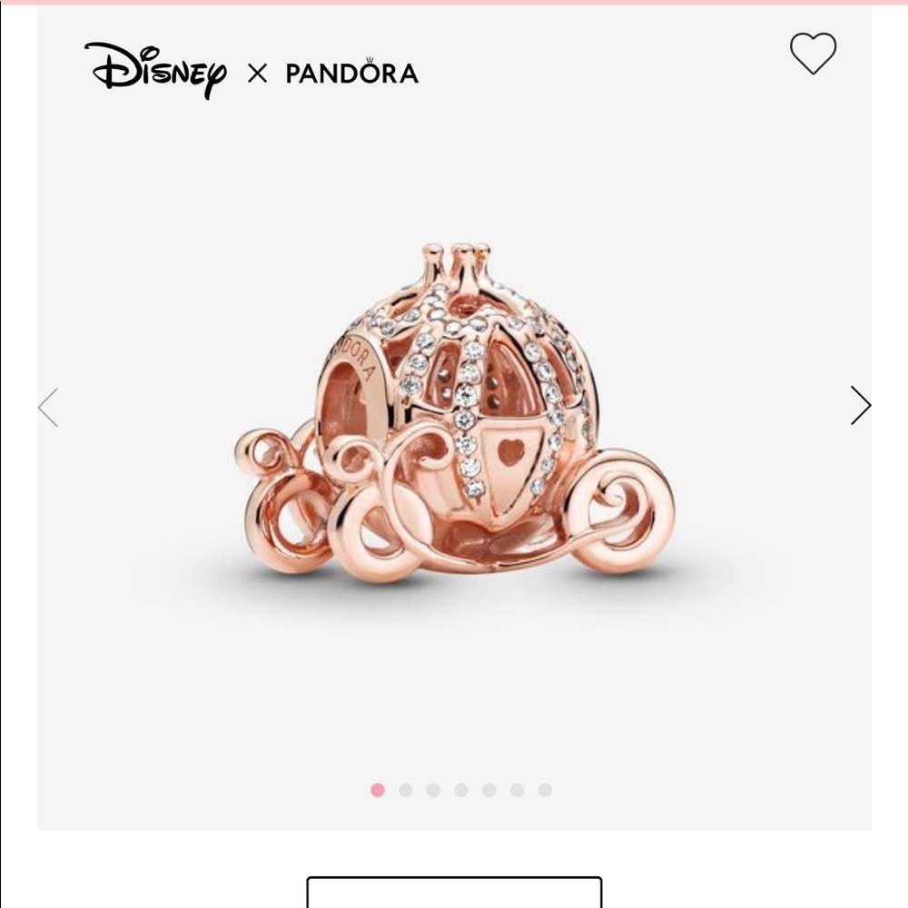 Cinderella Sparkling Carriage Charm